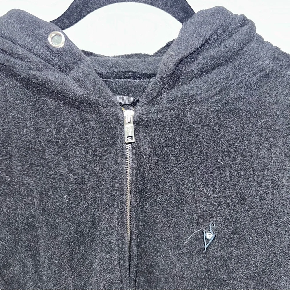SCOTTeVEST TEC Jacket Mens M Full Zip Hooded Black Fleece Long Sleeve Zip Up M